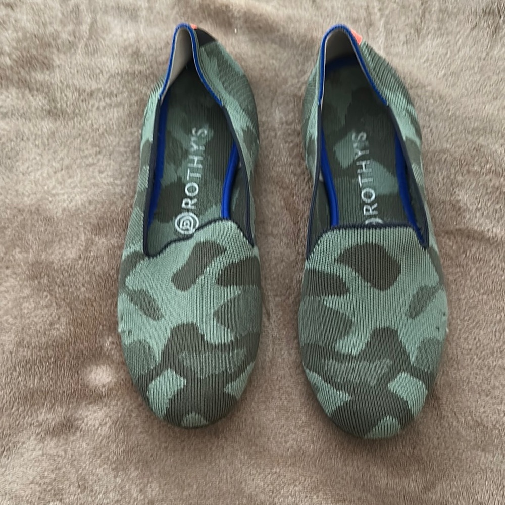 Rothy's Green Camouflage Flats